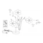 Настольная лампа декоративная Globo Purple 5146 Цвет арматуры хром Цвет плафонов фиолетовый от ImperiumLoft