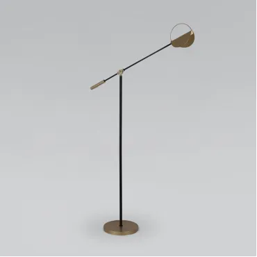 Напольный светильник в стиле лофт 01143/1 черный/золото Напольный светильник в стиле лофт 01143/1 черный/золото