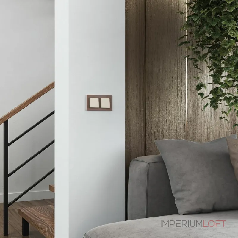 Выключатель одноклавишный без рамки Werkel Айвори матовые W1110062 от ImperiumLoft