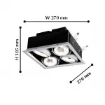 Встраиваемый светильник Favourite Flashled 1985-4C от ImperiumLoft