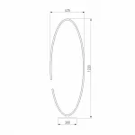 Торшер Eurosvet Gap 80415/1 сатин-никель 65W от ImperiumLoft