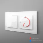 Терморегулятор электромеханический для теплого пола Werkel белый W1151101 от ImperiumLoft