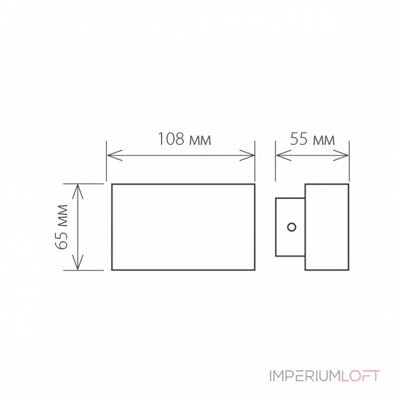 Накладной светильник Elektrostandard Twinky 1555 Techno LED Twinky Double серый от ImperiumLoft