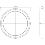 Накладной светильник Deko-Light Ascella 348069 Цвет арматуры серый Цвет плафонов белый от ImperiumLoft
