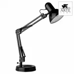 Настольная лампа офисная Arte Lamp Junior A1330LT-1BK Цвет арматуры черный Цвет плафонов черный от ImperiumLoft