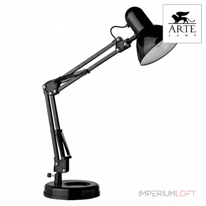 Настольная лампа офисная Arte Lamp Junior A1330LT-1BK Цвет арматуры черный Цвет плафонов черный от ImperiumLoft Настольная лампа офисная Arte Lamp Junior A1330LT-1BK Цвет арматуры черный Цвет плафонов черный от ImperiumLoft