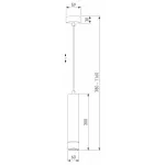 Подвесной светильник DLN107 GU10