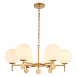 Подвесная люстра Favourite Absolute 2928-6P Цвет арматуры золото Цвет плафонов белый от ImperiumLoft