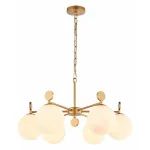 Подвесная люстра Favourite Absolute 2928-6P Цвет арматуры золото Цвет плафонов белый от ImperiumLoft