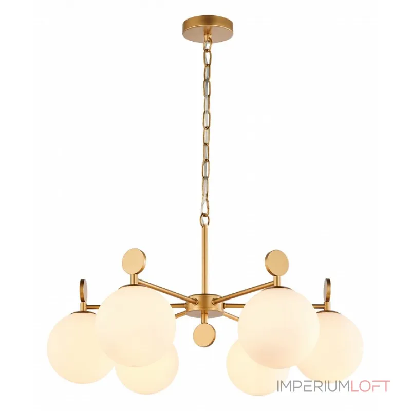 Подвесная люстра Favourite Absolute 2928-6P Цвет арматуры золото Цвет плафонов белый от ImperiumLoft Подвесная люстра Favourite Absolute 2928-6P Цвет арматуры золото Цвет плафонов белый от ImperiumLoft