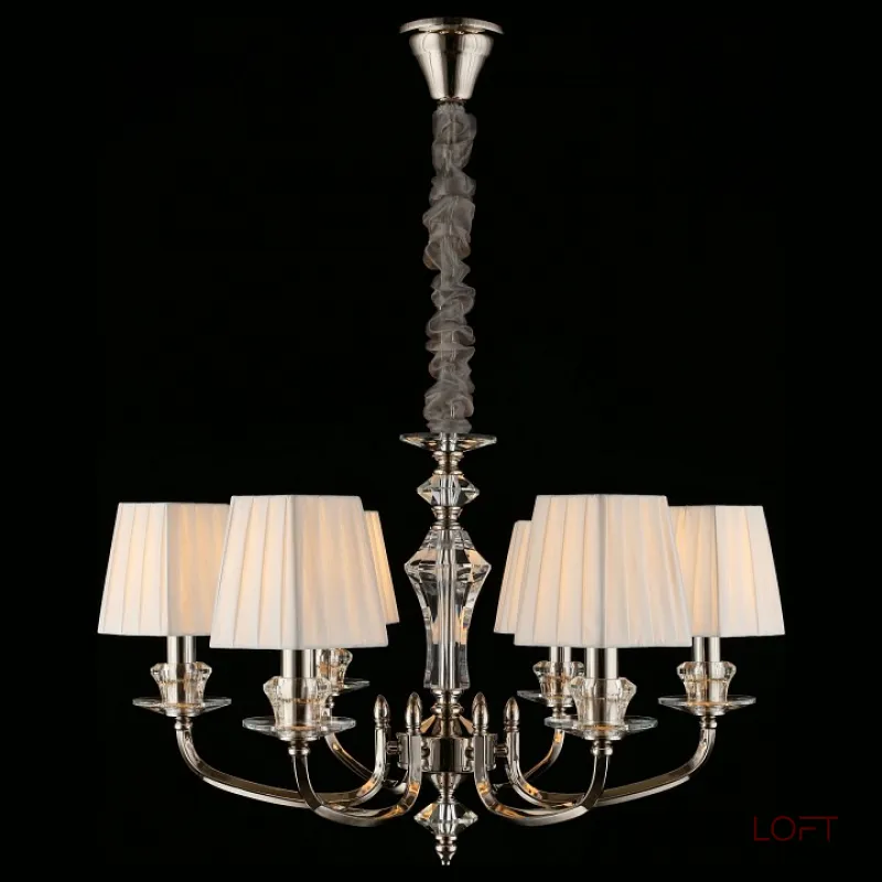 Подвесная люстра Aployt Jula APL.707.03.06 Цвет арматуры хром Цвет плафонов белый от ImperiumLoft Подвесная люстра Aployt Jula APL.707.03.06 Цвет арматуры хром Цвет плафонов белый от ImperiumLoft