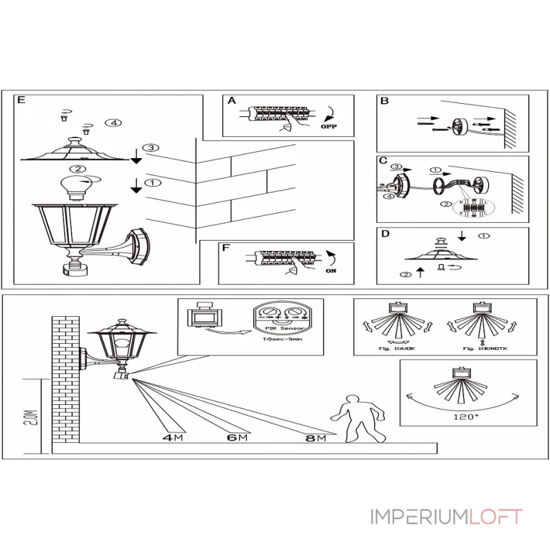 Светильник на штанге Eglo ПРОМО Laterna 4 22469 Цвет арматуры черный Цвет плафонов прозрачный от ImperiumLoft