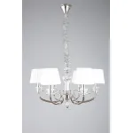 Подвесная люстра Aployt Jula APL.707.03.06 Цвет арматуры хром Цвет плафонов белый от ImperiumLoft