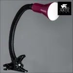 Настольная лампа офисная Arte Lamp Cord A1210LT-1MG Цвет арматуры черный Цвет плафонов фиолетовый от ImperiumLoft