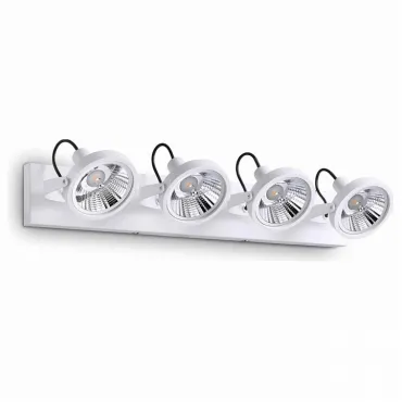 Спот Ideal Lux Glim GLIM PL4 BIANCO Цвет плафонов белый Спот Ideal Lux Glim GLIM PL4 BIANCO Цвет плафонов белый