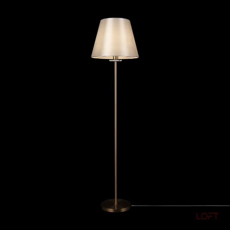 Торшер Freya Forte FR1006FL-01G Цвет арматуры золото Цвет плафонов белый от ImperiumLoft