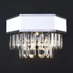 Накладной светильник Bogate's Pelle 329/2 Strotskis Цвет арматуры хром Цвет плафонов белый от ImperiumLoft