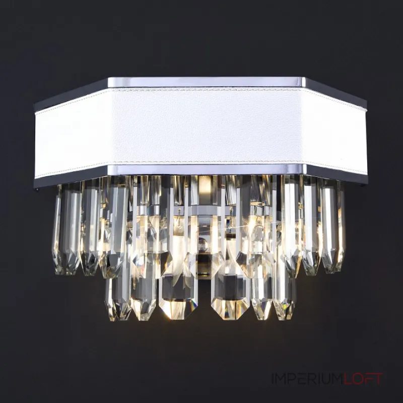 Накладной светильник Bogate's Pelle 329/2 Strotskis Цвет арматуры хром Цвет плафонов белый от ImperiumLoft Накладной светильник Bogate's Pelle 329/2 Strotskis Цвет арматуры хром Цвет плафонов белый от ImperiumLoft