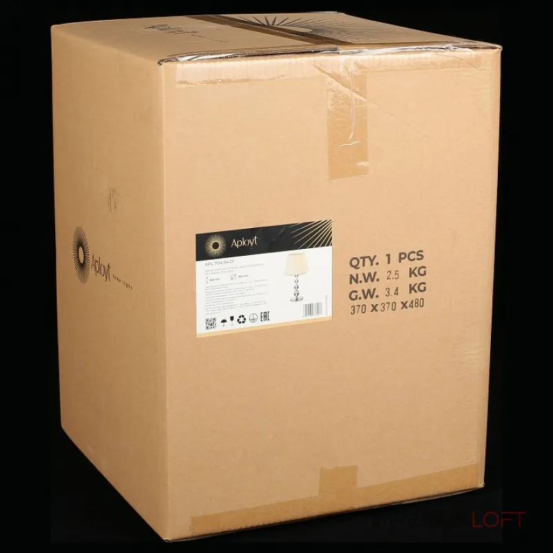 Настольная лампа декоративная Aployt Gaell APL.704.04.01 Цвет арматуры хром Цвет плафонов кремовый от ImperiumLoft