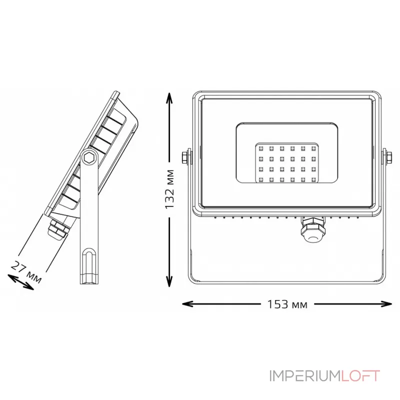 Настенно-потолочный прожектор Gauss Qplus 690511320 Цвет плафонов прозрачный от ImperiumLoft