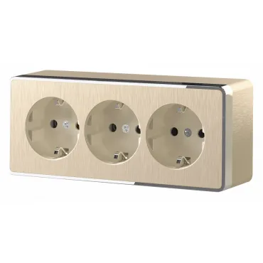 Розетка влагозащищенная с заземлением и шторками Werkel Gallant (шампань рифленый) W5073110 Gallant (шампань рифленый) Розетка влагозащищенная с заземлением и шторками Werkel Gallant (шампань рифленый) W5073110 Gallant (шампань рифленый)