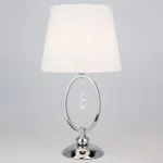 Настольная лампа декоративная Eurosvet Madera 01055/1 хром/прозрачный хрусталь Strotskis от ImperiumLoft