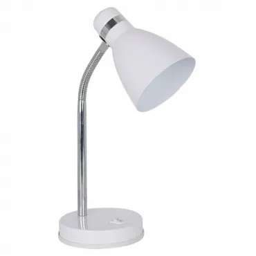 Настольная лампа офисная Arte Lamp Mercoled A5049LT-1WH Цвет арматуры хром Цвет плафонов белый Настольная лампа офисная Arte Lamp Mercoled A5049LT-1WH Цвет арматуры хром Цвет плафонов белый