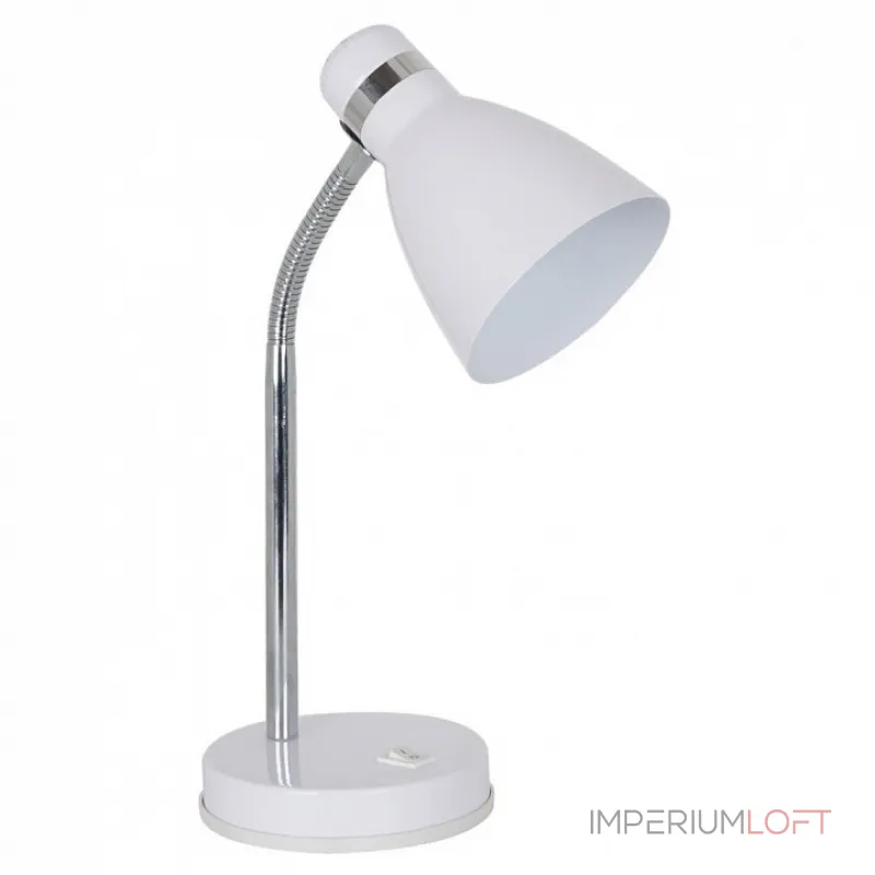 Настольная лампа офисная Arte Lamp Mercoled A5049LT-1WH Цвет арматуры хром Цвет плафонов белый от ImperiumLoft Настольная лампа офисная Arte Lamp Mercoled A5049LT-1WH Цвет арматуры хром Цвет плафонов белый от ImperiumLoft