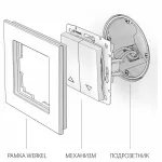 Выключатель для жалюзи Werkel белый W1124501 (белый) от ImperiumLoft