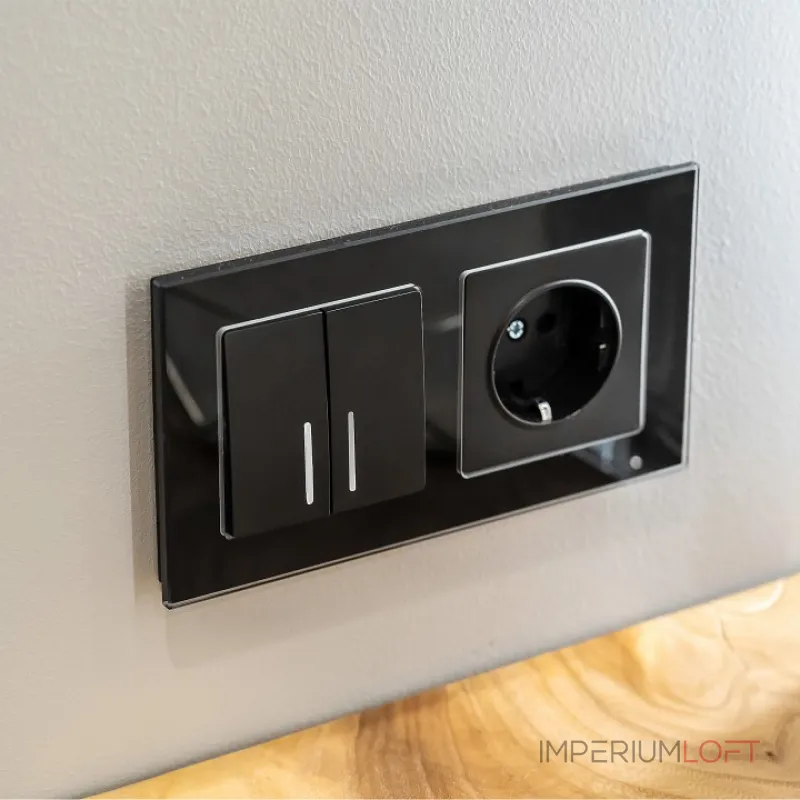Выключатель двухклавишный с подсветкой без рамки Werkel W112 2 W1122103 от ImperiumLoft Выключатель двухклавишный с подсветкой без рамки Werkel W112 2 W1122103 от ImperiumLoft