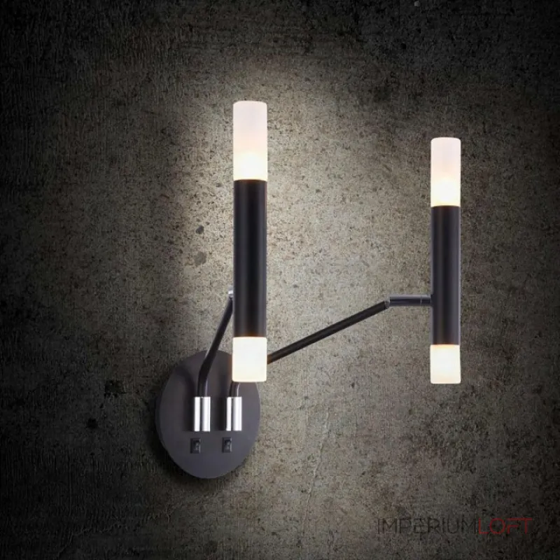 Бра Maytoni Vigo MOD620WL-04B Цвет арматуры черный Цвет плафонов черно-белый от ImperiumLoft