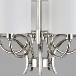 Подвесная люстра Aployt Zidoni APL.737.06.05 Цвет арматуры хром Цвет плафонов белый от ImperiumLoft