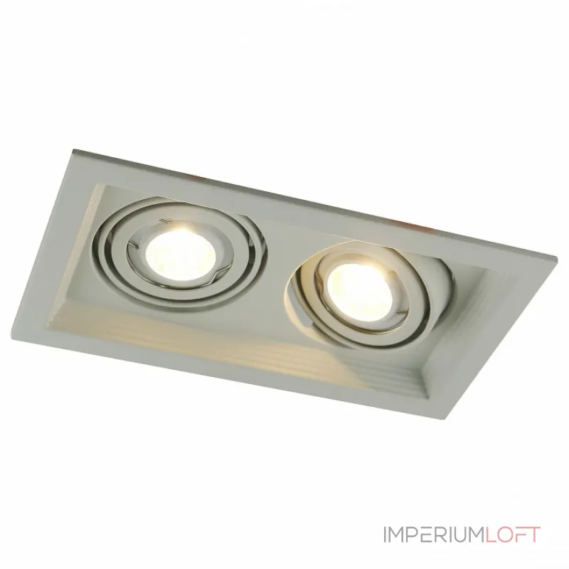 Встраиваемый светильник Arte Lamp 6661 A6661PL-2WH Цвет арматуры белый Цвет плафонов черно-белый от ImperiumLoft Встраиваемый светильник Arte Lamp 6661 A6661PL-2WH Цвет арматуры белый Цвет плафонов черно-белый от ImperiumLoft
