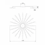 Потолочная люстра Bogate's Bastone 553 Цвет арматуры никель Цвет плафонов белый от ImperiumLoft