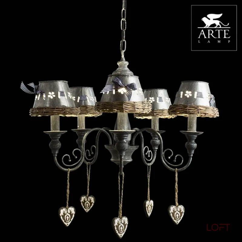 Подвесная люстра Arte Lamp Fattoria A5290LM-5RI