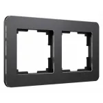 Рамка на 2 поста Werkel Platinum черный W0022608 от ImperiumLoft