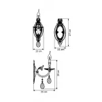 Бра Osgona Stregaro 694614 Цвет арматуры хром Цвет плафонов прозрачный от ImperiumLoft