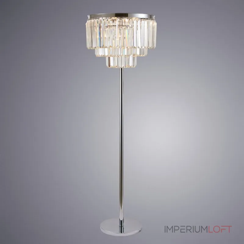 Торшер Divinare Nova 3001/02 PN-6 Цвет плафонов прозрачный Цвет арматуры хром от ImperiumLoft