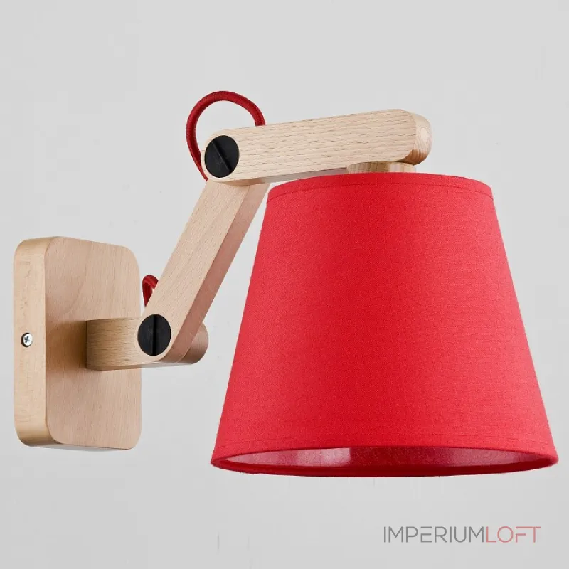 Бра Alfa Joga Red 22240 Цвет арматуры черный Цвет плафонов красный от ImperiumLoft