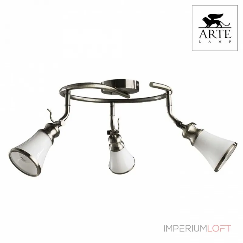 Спот Arte Lamp Vento A9231PL-3AB Цвет арматуры бронза Цвет плафонов белый от ImperiumLoft Спот Arte Lamp Vento A9231PL-3AB Цвет арматуры бронза Цвет плафонов белый от ImperiumLoft