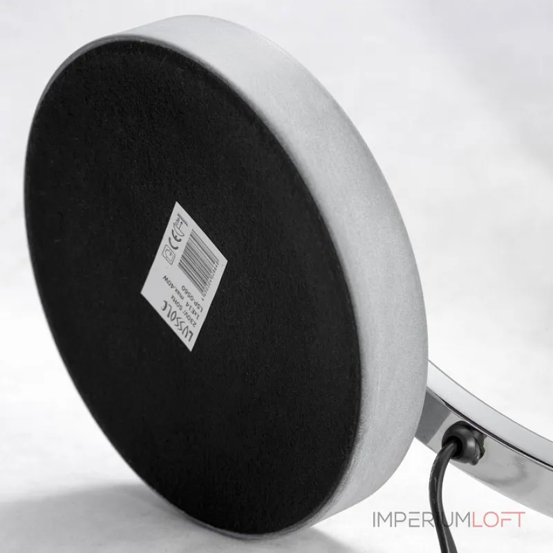 Настольная лампа декоративная LGO Falcon LSP-0560 Цвет арматуры хром Цвет плафонов серый от ImperiumLoft