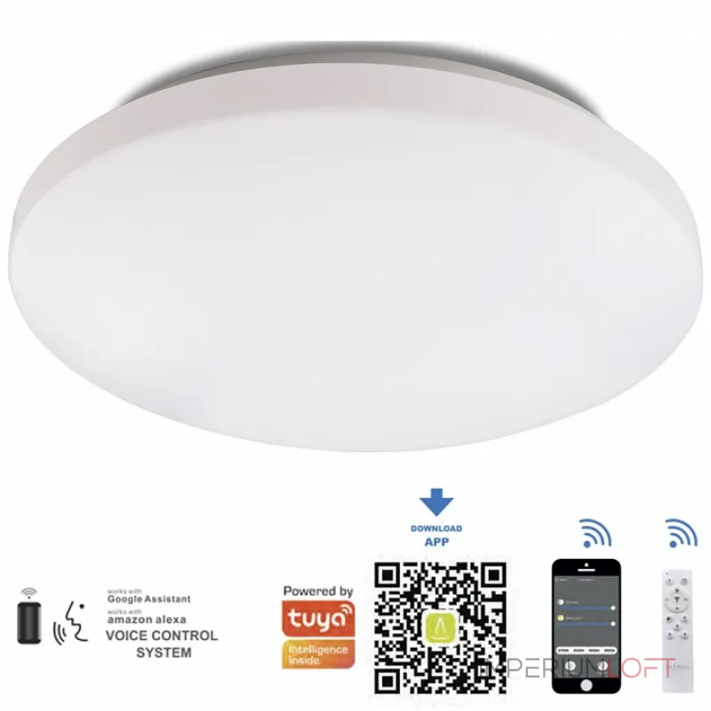 Накладной светильник Mantra Zero Smart 5946 Цвет арматуры серебро Цвет плафонов белый от ImperiumLoft Накладной светильник Mantra Zero Smart 5946 Цвет арматуры серебро Цвет плафонов белый от ImperiumLoft