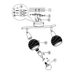 Спот Globo Elliott 54341-2 Цвет арматуры хром от ImperiumLoft