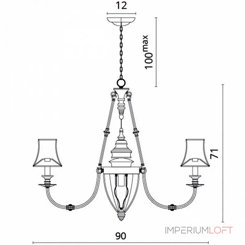 Подвесная люстра Divinare Archeo 1165/01 LM-8