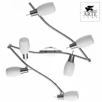 Спот Arte Lamp Volare A4590PL-6SS Цвет арматуры хром Цвет плафонов белый от ImperiumLoft