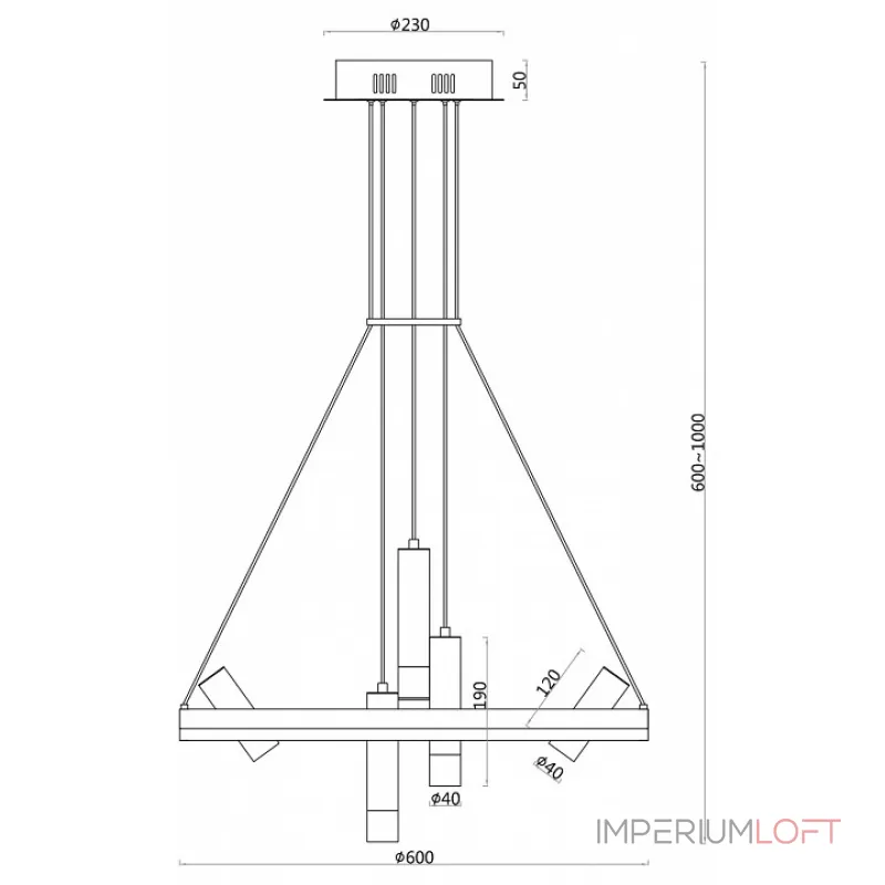 Подвесная люстра F-promo Daur 3097-7P Подвесная люстра F-promo Daur 3097-7P