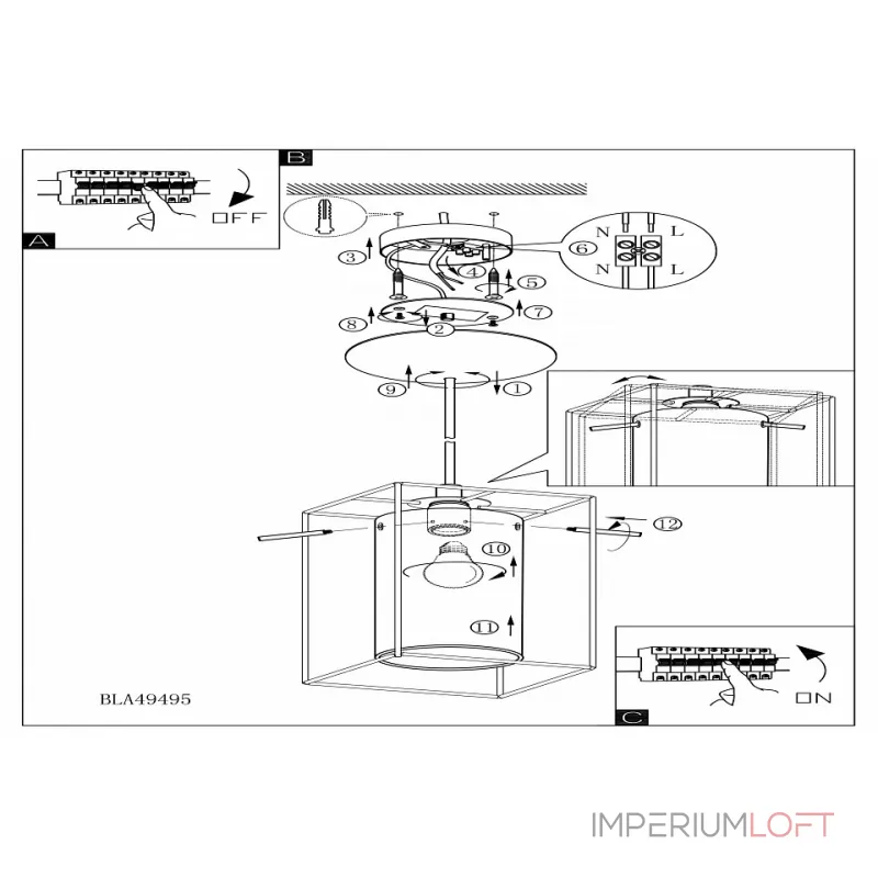 Подвесной светильник Eglo ПРОМО Loncino 49495 
