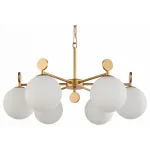 Подвесная люстра Favourite Absolute 2928-6P Цвет арматуры золото Цвет плафонов белый от ImperiumLoft