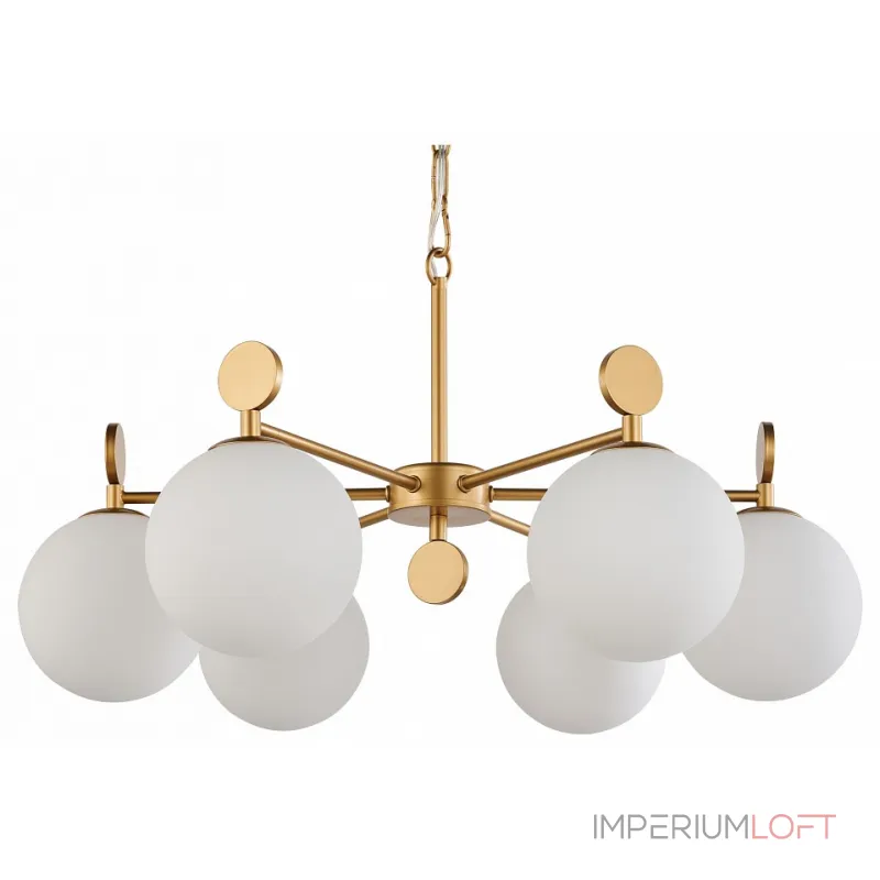 Подвесная люстра Favourite Absolute 2928-6P Цвет арматуры золото Цвет плафонов белый от ImperiumLoft Подвесная люстра Favourite Absolute 2928-6P Цвет арматуры золото Цвет плафонов белый от ImperiumLoft