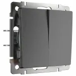 Выключатель двухклавишный без рамки Werkel W112 7 W1120004 от ImperiumLoft